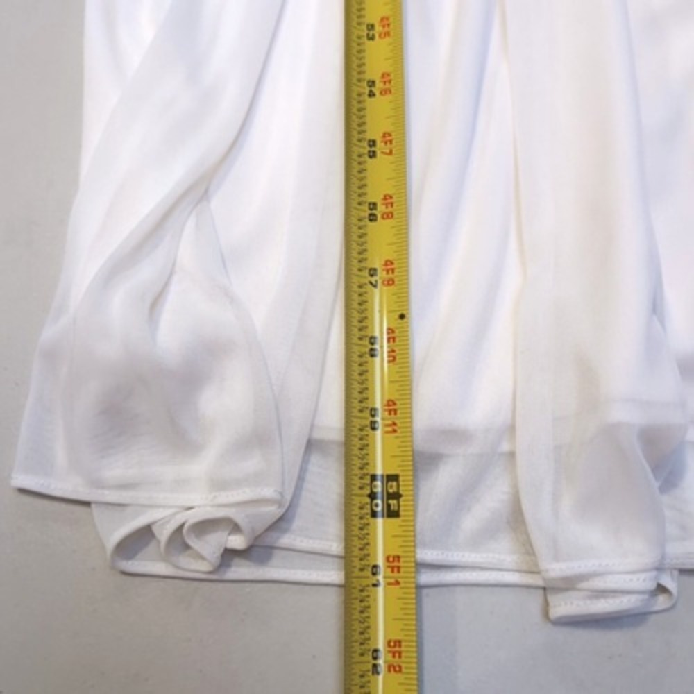 David's Bridal Wedding Dress Women's 20 Ivory‎ Lace Bodice Long Lined NEW NWT - Picture 15 of 16